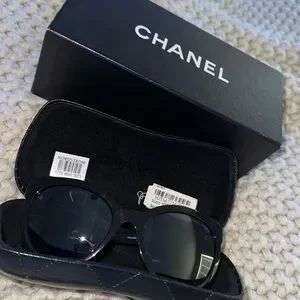 CHANEL | Accessories | Chanel Black Luxottica Group Cat Eye  display picture 1